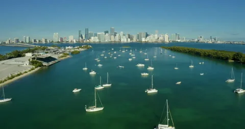 Key Biscayne Stadium in Miami Stock Footage 152198218