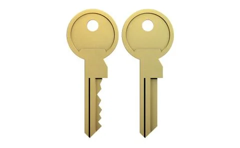 Key Blank And Cut View Stock Illustration
