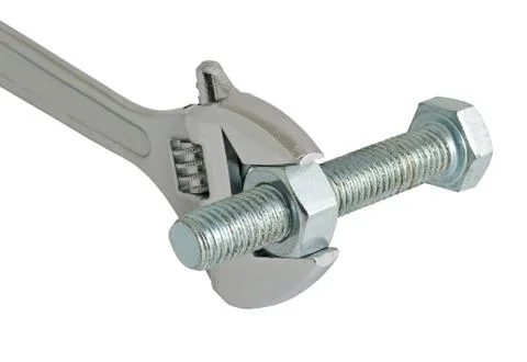 The key, bolt and nut Stock Photos