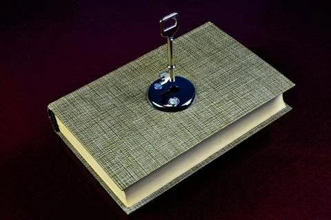 The key to the book of knowledge. Stock Photos