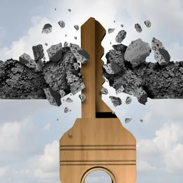 Key Breakthrough Stockillustratie