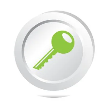 Key button icon Stock Illustration