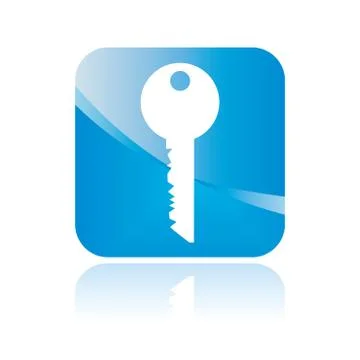 Key button sign Stock Illustration