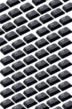 Key buttons "w" Stock-Fotos