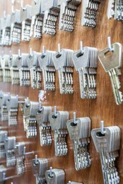 An key cabinet Stock Photos