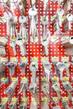 An key cabinet Foto stock