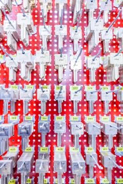 An key cabinet Stock Photos
