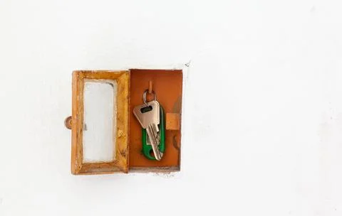 Key cabinet in the wall Foto stock