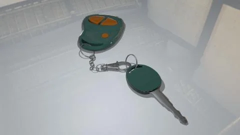 Key car Stock Illustration