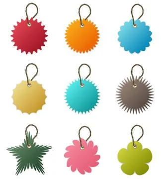 Key Chain Tag Vector Illustrazione stock