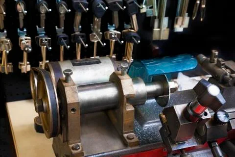 Key copying machine Foto stock