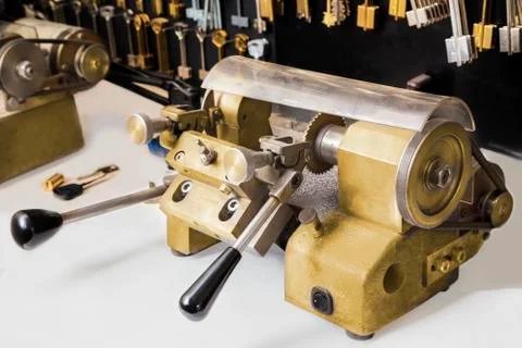 Key copying machine Foto stock