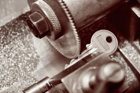 Key copying machine Stock Photos