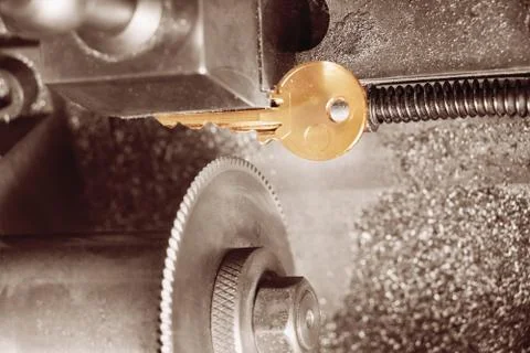 Key copying machine Stock Photos