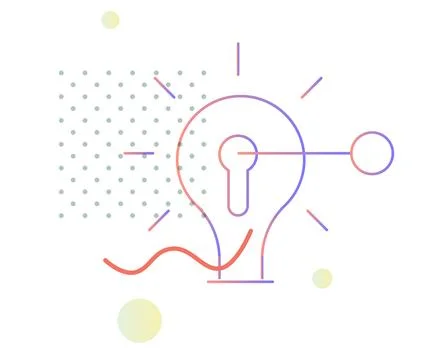 Key to Creative Idea - Illustration Stock Illustration