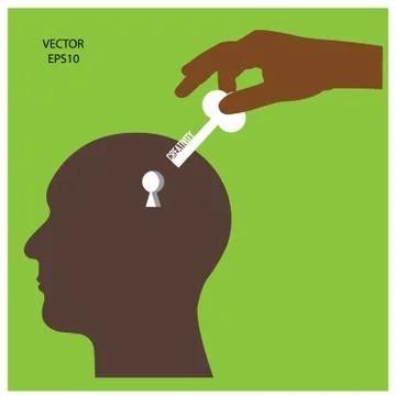 Key of creativity Stock Illustration