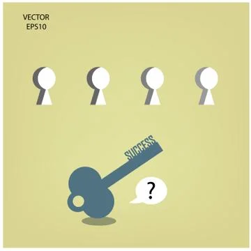 Key of creativity Stock Illustration