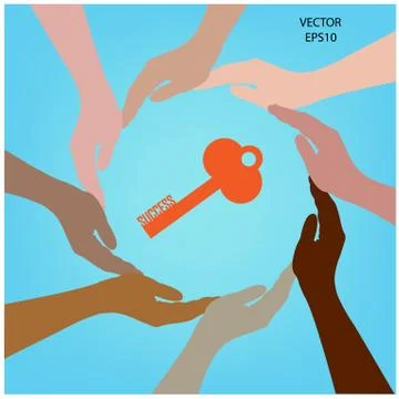 Key of creativity Stock Illustration