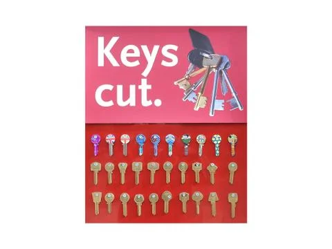 Key Cutting Shop. Stock Photos
