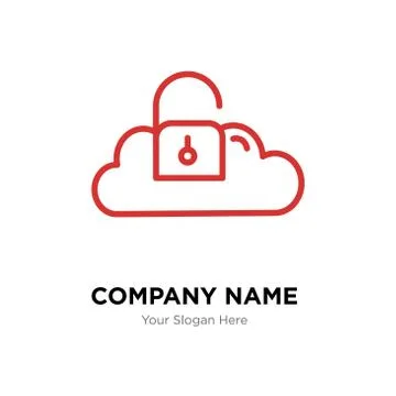 Key data company logo design template Stock-Illustration