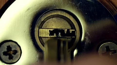 Key in door lock. Stock Footage 49744896