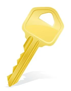 Key door lock illustration Stock Illustration
