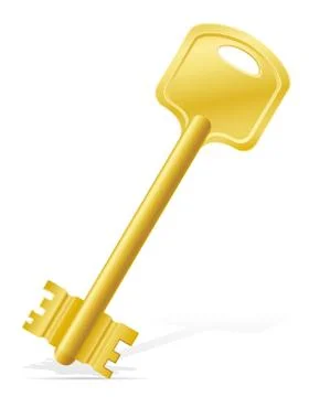 Key door lock illustration Stock Illustration