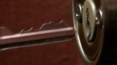 Key in door lock V1 - HD  스톡 동영상 510488