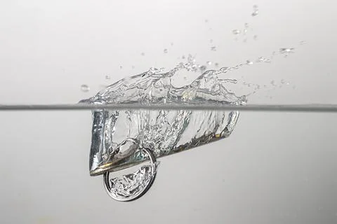 Key drops in water Stock Photos