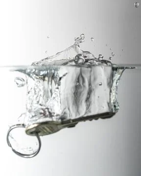 Key drops in water Stock Photos