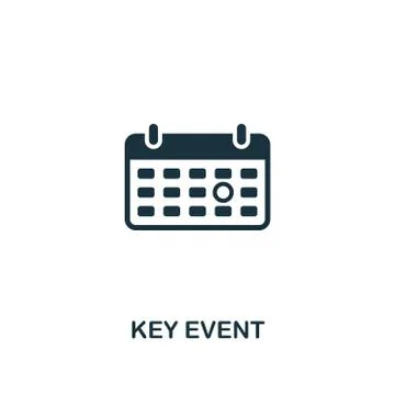 Key Event icon. Premium style design from business management icon collection Ilustração Stock