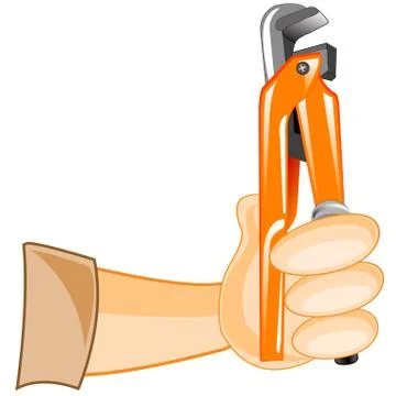Key expanding in hand Stock Illustration