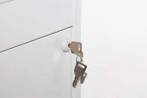 Key in filing cabinet Stock Photos