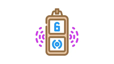 Key finder accessory color icon animation Stock Footage 327259174