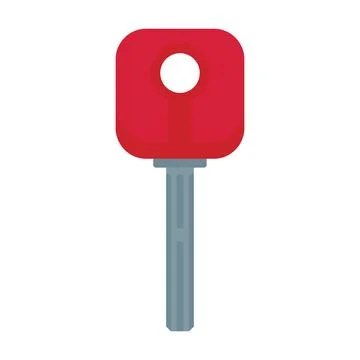 Key flat illustration Stock Illustration