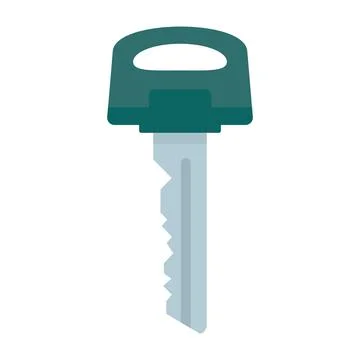 Key flat illustration Stock Illustration
