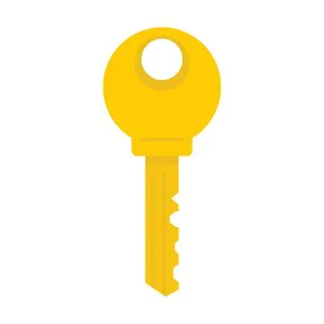 Key flat illustration Stock Illustration