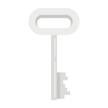 Key flat illustration Stock Illustration