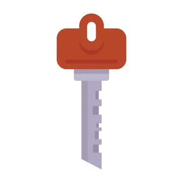 Key flat illustration Stock Illustration