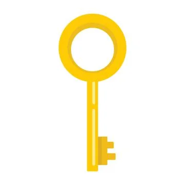 Key flat illustration 스톡 일러스트