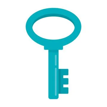 Key flat illustration Stock Illustration