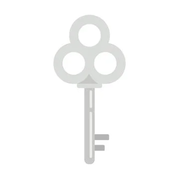 Key flat illustration Stock-Illustration