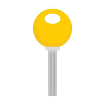 Key flat illustration Stock Illustration