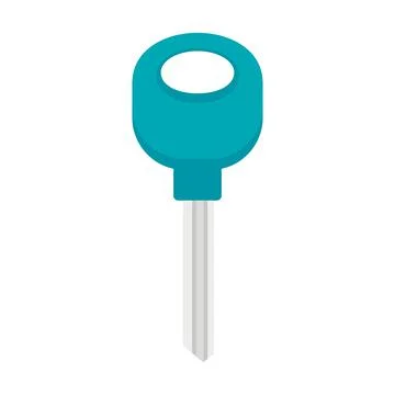 Key flat illustration Stock Illustration