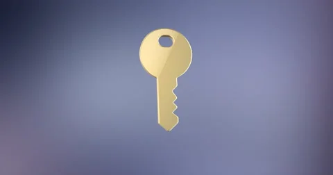 Key Gold 3d Icon Stock Footage 67349686