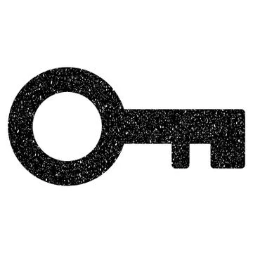 Key Grainy Texture Icon Stock-Illustration