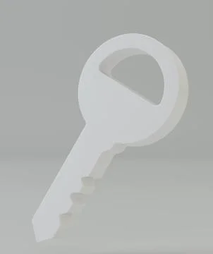 Key on gray background 스톡 일러스트