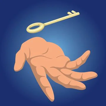 Key In Hand Stock Illustration