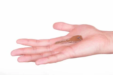 Key in the hand Stock Photos