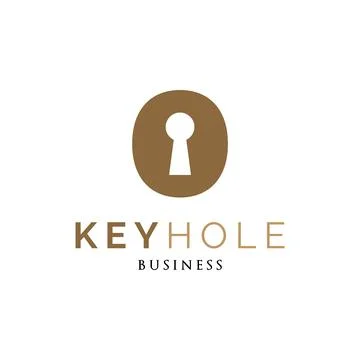 Key Hole Icon Logo Design Template イラスト素材